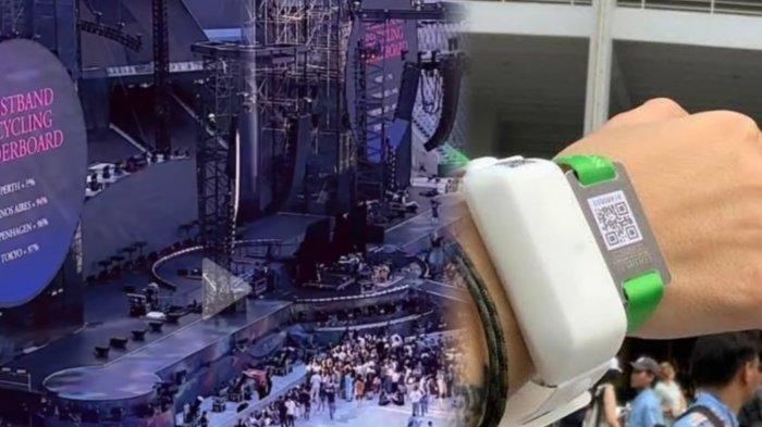 Xyloband, gelang yang memiliki peranan besar dalam setiap konser Coldplay.