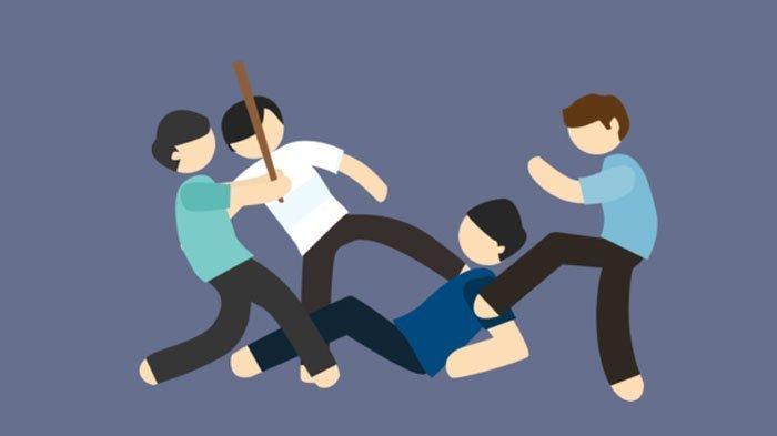 PENGEROYOKAN - Ilustrasi pengeroyokan. Aksi pengeroyokan gara-gara atribut perguruan silat kembali terjadi di Kabupaten Sragen. Kali ini, korbannya ABS (26) warga Kecamatan Sukodono, Kabupaten Sragen, Minggu (6/7/2025).