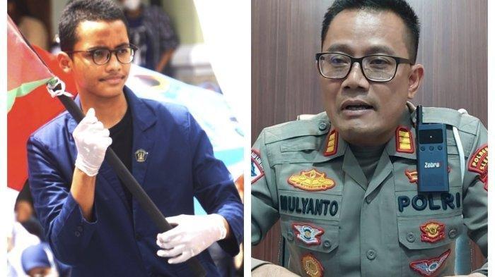 MAHASISWA TEWAS DITABRAK - Kasat Lantas Polresta Sleman AKP Mulyanto saat memberikan keterangan kepada wartawan terkait peristiwa kecelakaan di Jalan Palagan Tentara Pelajar, Sariharjo, Kapanewon Ngaglik, Kabupaten Sleman yang terjadi pada 24 Mei 2025. (Tangkapan layar BSI dan Kompas.com/Yustinus Wijaya Kusuma).