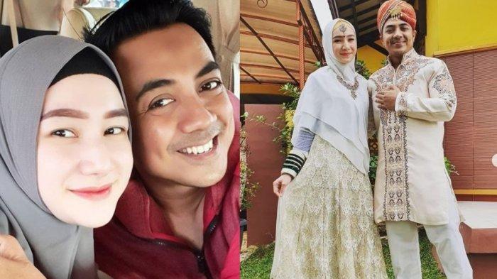 Kolase foto Riza Muhammad dan Indri Giana