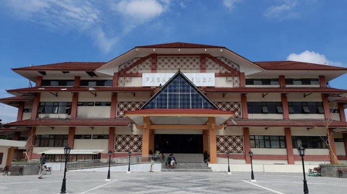 Penampakan Pasar Klewer Timur yang sudah selesai direvitalisasi berada di Kelurahan Gajahan, Kecamatan Pasar Kliwon, Kota Solo, Jumat (15/10/2020).