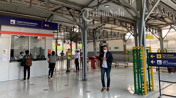Situasi terkini di Stasiun Purwosari menjelang H-9 Hari Raya Idul Fitri, Rabu (5/5//2021).