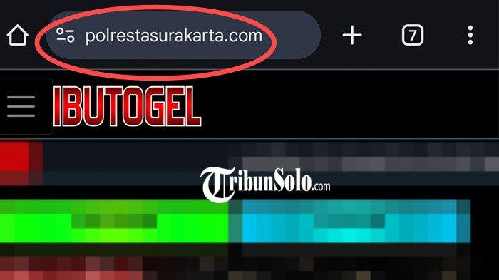 JUDOL PAKAI DOMAIN POLRESTA, Tangkapan layar situs judi online yang menggunakan domain polrestasurakarta.com untuk mempromosikan produknya, Selasa (8/4/2025).