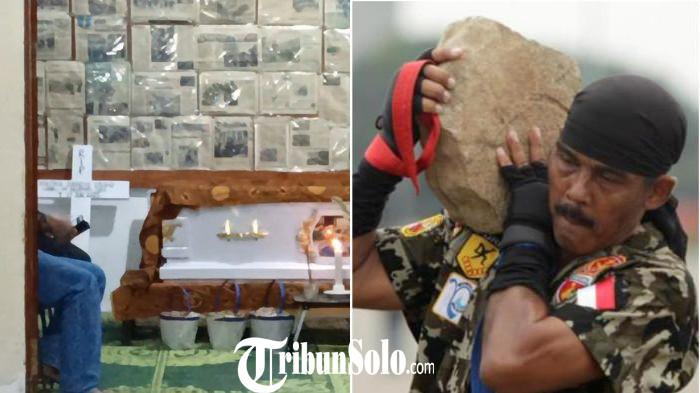 TNI TERKUAT WAFAT - Kolase foto saat Kopral (Purn) Partika Subagyo Lelono melakukan aksinya. Berikut sosoknya yang menapat julukan prajurit TNI Terkuat yang meninggal dunia, Kamis (17/7/2025).