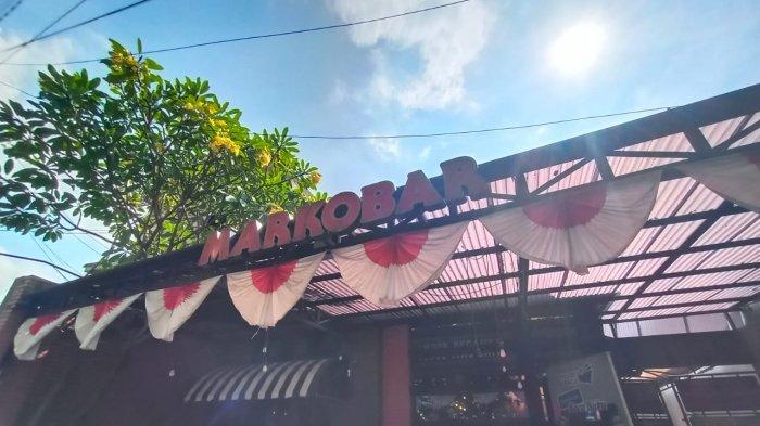 Warung Markobar di Jalan Sutowijoyo No.147, Kelurahan Penumping, Kecamatan Laweyan, Kota Solo, Senin (27/4/2020).