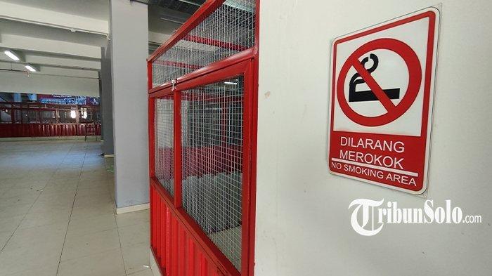 Peringatan di wilayah Pasar Gedhe Klaten soal larangan merokok