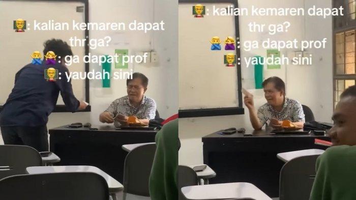 Momen bagi-bagi THR viral setelah vidoenya dibagikan akun Instagram @folkshitt.