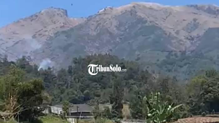Kebakaran di Lereng Merbabu Boyolali, Petugas Gabungan Lakukan Pemadaman