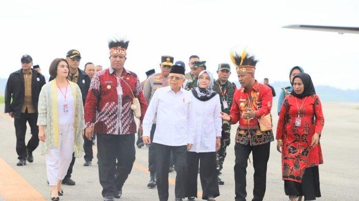 Wapres tiba di Kabupaten Fakfak, Papua Barat Kamis (13/7/2023).