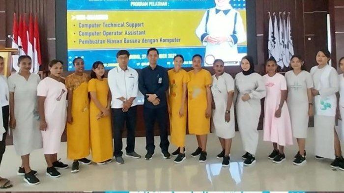 Momen penutupan pelatihan berbasis kompetensi Sistem Non Boarding Batch IV di BPVP Sorong.