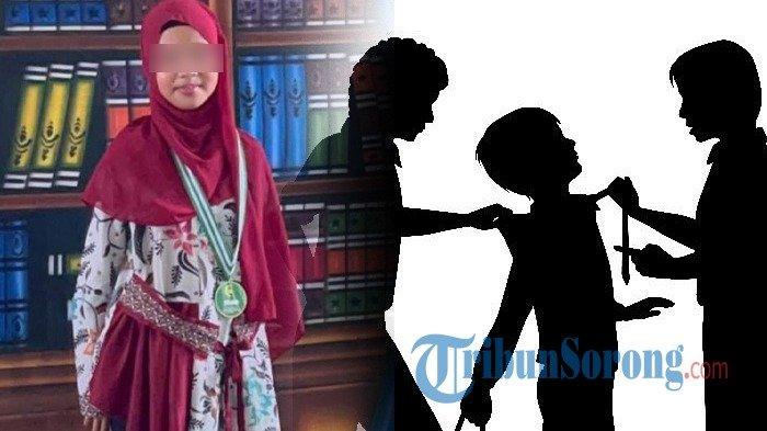 Kondisi korban bullying di sekolah Karen Kanaya Paays (13) sebelum jatuh sakit di Kota Sorong, Papua Barat Daya, Senin (20/11/2023).