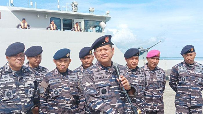 Tiba dengan Kapal Perang KRI Gulamah, Pangkoarmada III Laksda TNI ...