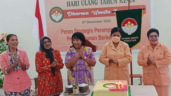 DWP Kabupaten Sorong Gelar Perayaan HUT Dharma Wanita Persatuan (DWP) di Kabupaten Sorong, Papua Barat Daya, Kamis (7/11/2023).