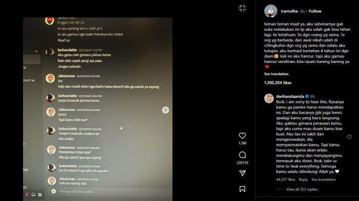 Tangkapan layar unggahan Ira Nandha (Instagram @iranndha)