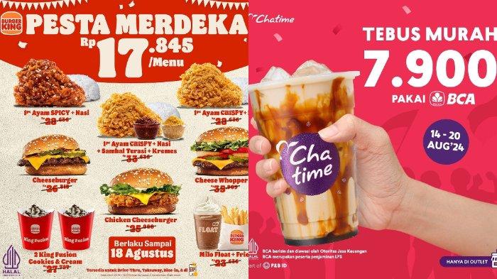Tujuh promo makanan 17 Agustus 2024, meriahkan HUT ke-79 RI.