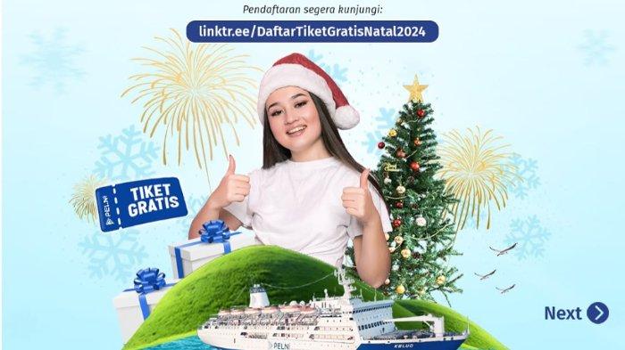 Tiket Pelni gratis Natal 2024. 