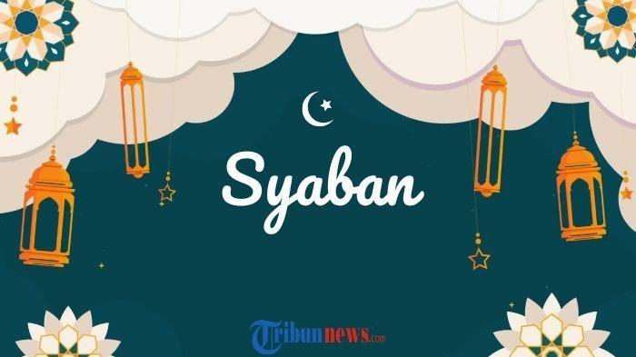 BULAN SYABAN - Grafis bulan Syaban yang dibuat di Canva Premium pada Senin 3 Februari 2025. Bacaan niat puasa Nisfu Syaban.