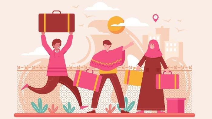 MUDIK LEBARAN IDUL FITRI 1446 H / 2025. Ilustrasi mudik Idul Fitri 2025 diunggah dari Freepik pada Senin 24 Maret 2025.
