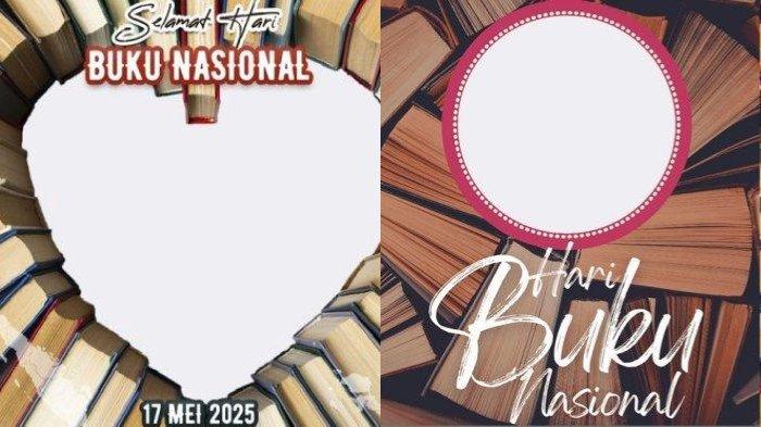 HARI BUKU NASIONAL - Ilustrasi Twibbon Hari Buku Nasional 2025 diunduh dari Twibbonize pada Sabtu 17 Mei 2025. Kumpulan ink Twibbon Hari Buku Nasional 2025, cocok diunggah di media sosial. 
