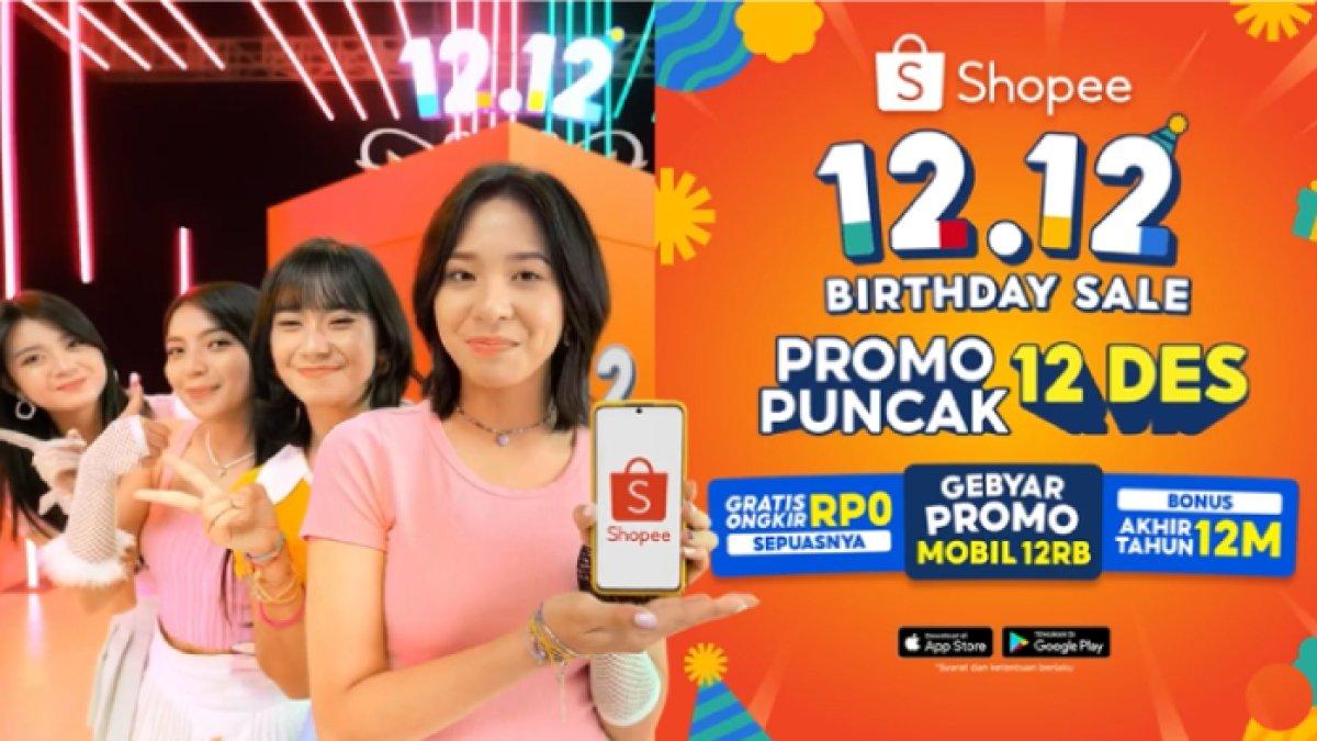 Puncak Shopee 12.12 Birthday Sale bakal hadirkan flash sale exclusive di Shopee Live hingga TV show bersama JKT48 (sumber: Instagram @Shopee_id)