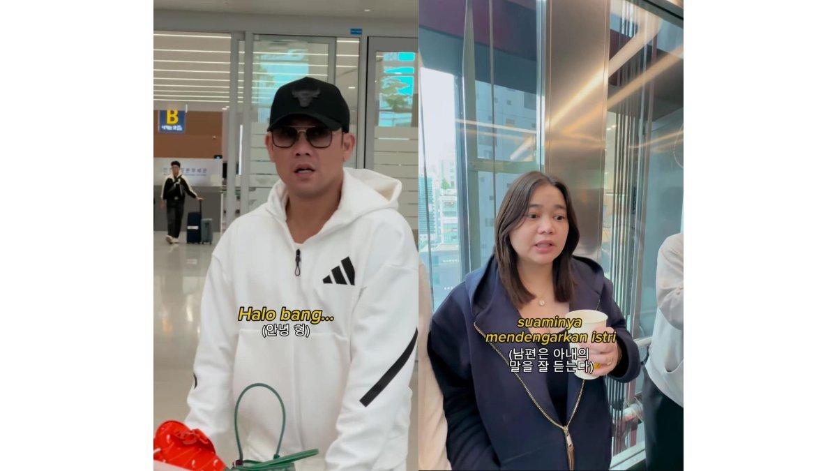 5 foto Denny Sumargo operasi kantung mata di Korea, Wajah ditekuk saat berangkat 