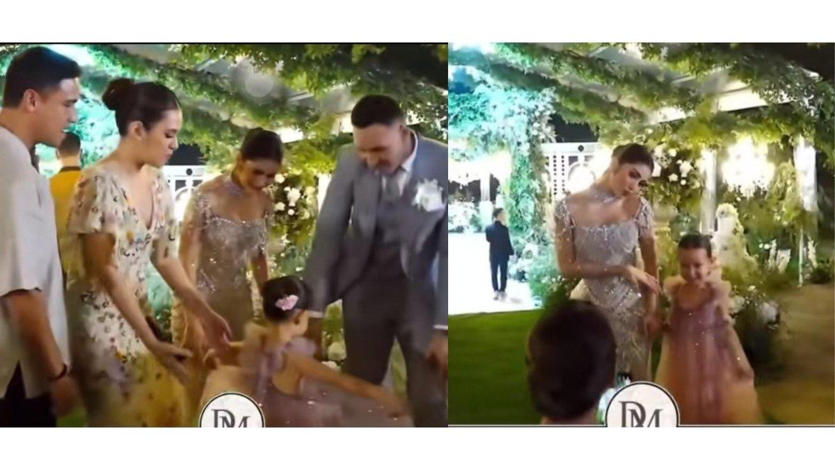 5 foto wajah putri kecil Raisa dan Hamish Daud akhirnya terkuak, Pamer gaun pada pengantin