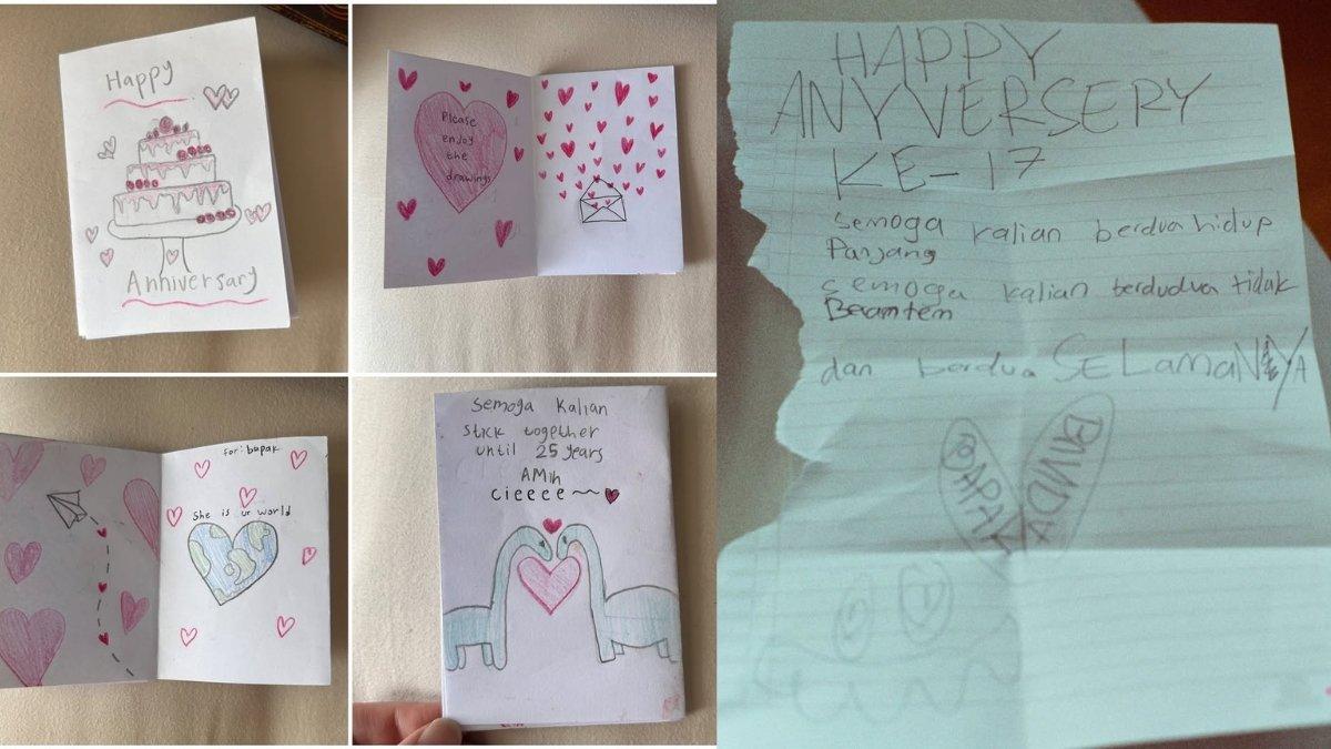 5 kemesraan Imam Darto dan Tika rayakan anniversary ke-17 tahun, Dapat surat cinta dari anak