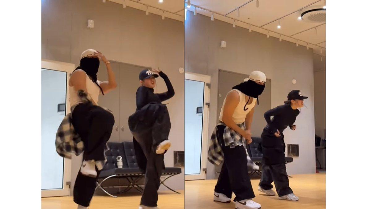 5 momen V BTS dan Lee Jung YGX luwes menari bersama, Bersanding dengan dancer YGX