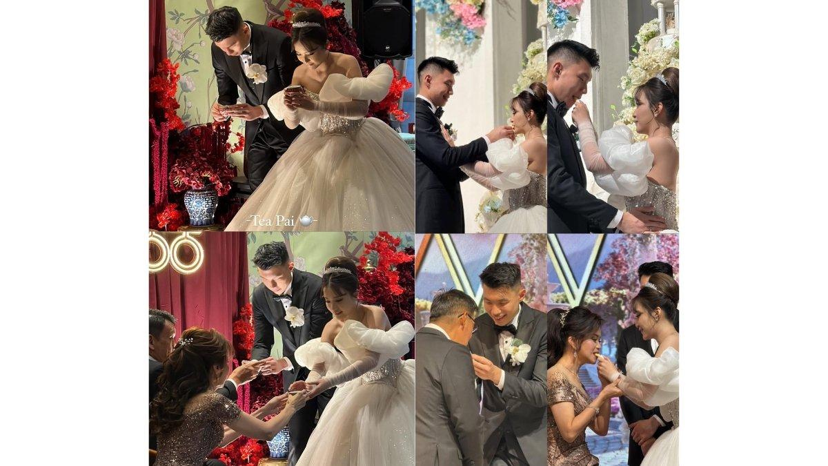 5 momen bahagia Vior dan Vincent akhirnya sah jadi suami istri,Melangsungkan adat Chinese sebelum resepsi