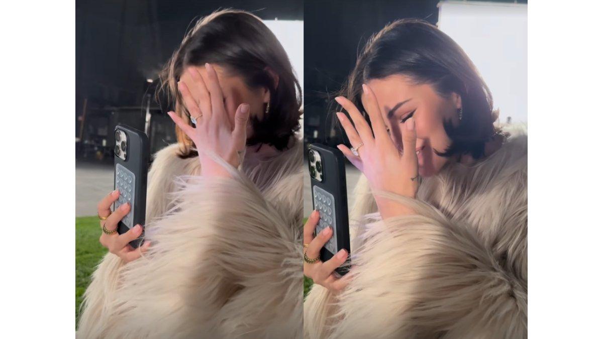 5 momen intimate Selena Gomes dilamar Benny Blanco, Terima lamaran kekasih