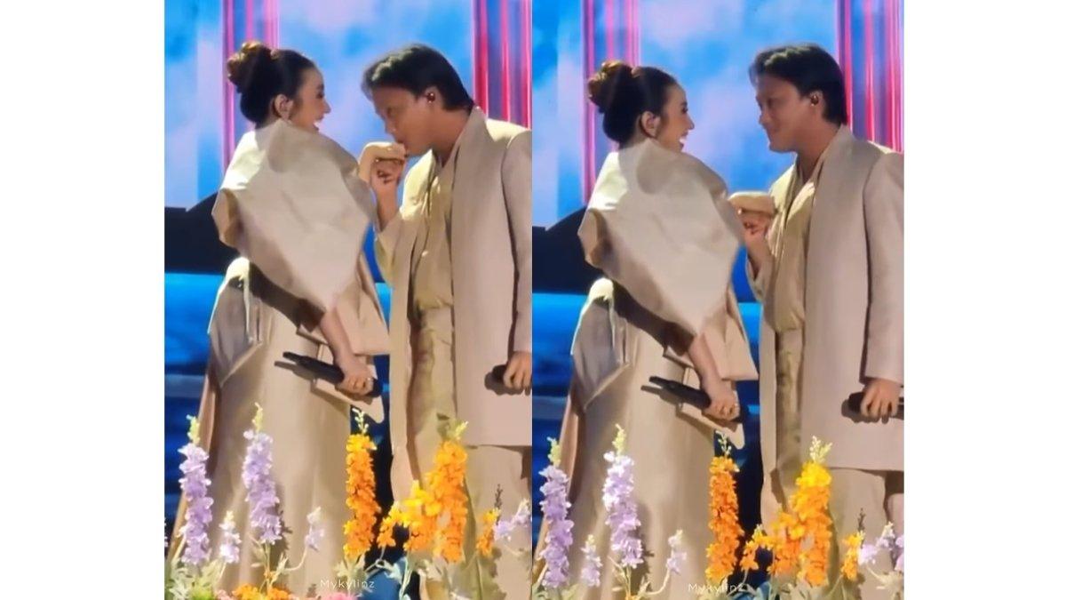 5 momen romantis Rizky Febian dan Mahalini tampil di HUT Transmedia, Bikin salting di panggung