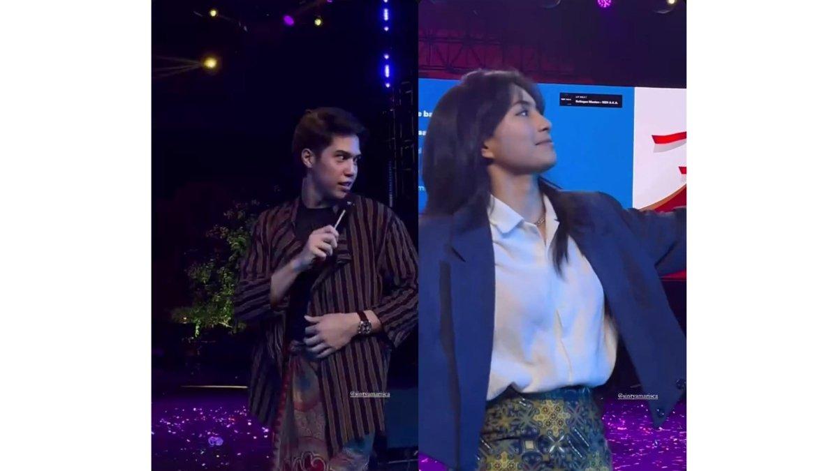 5 potret El Rumi dan Sintya Marisca di Hari Sumpah Pemuda TMII, Ketagihan nyanyi koplo