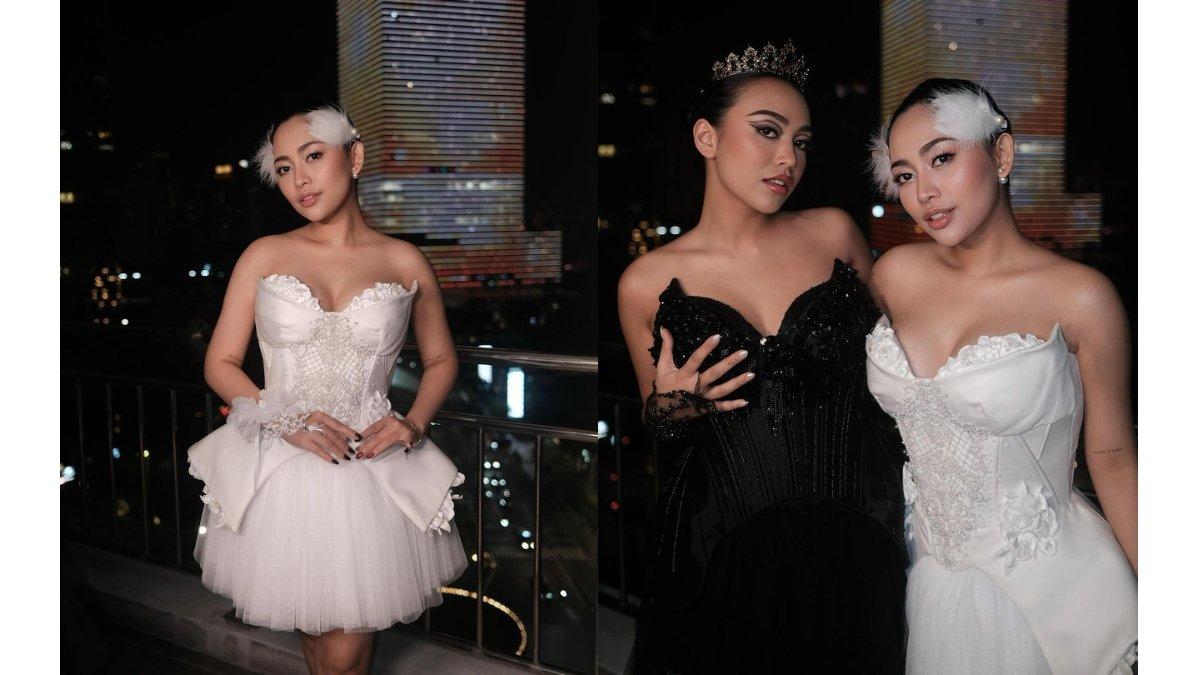 5 potret totalitas Rachel Vennya sambut Helloween 2024, Jadi angsa cantik dengan bestie