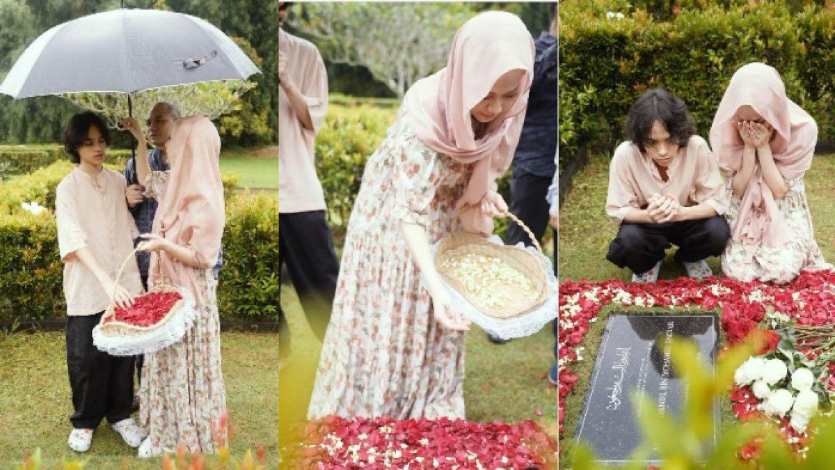 BCL ZIARAH - Lima tahun berlalu, Bunga Citra Lestari selalu ziarah ke makam Ashraf Sinclair.