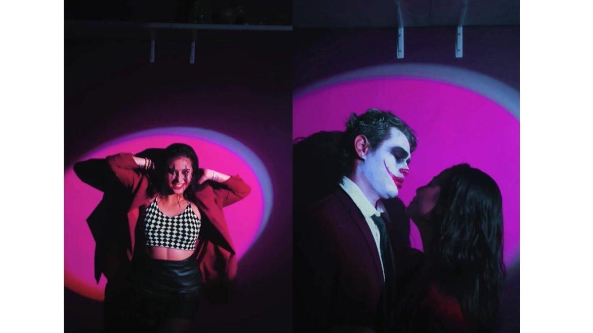 5 unggahan cosplay Awkarin dan Abyakta jadi couple joker dan pikachu, Cosplay joker