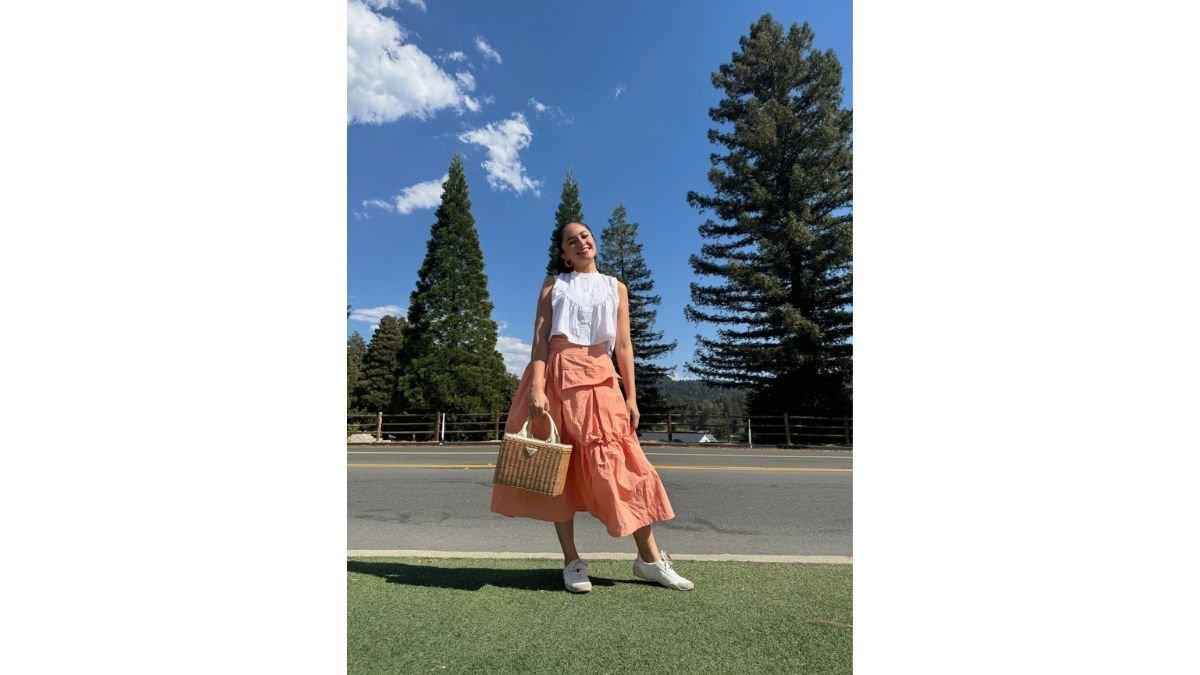 5 unggahan terbaru Marshanda di Los Angeles, California, Seperti pergi piknik