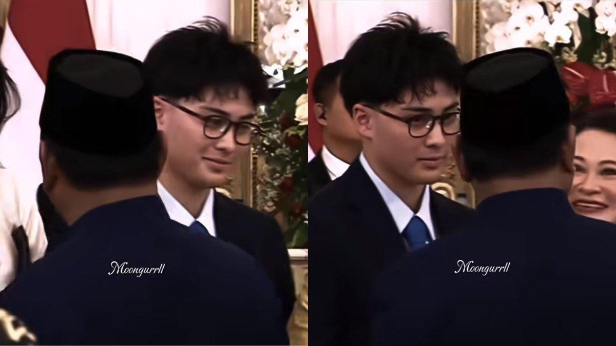 5 visual cucu Prabowo Subianto, Kyran Djiwandono di Istana Negara Bersalaman dengan 'kakek'
