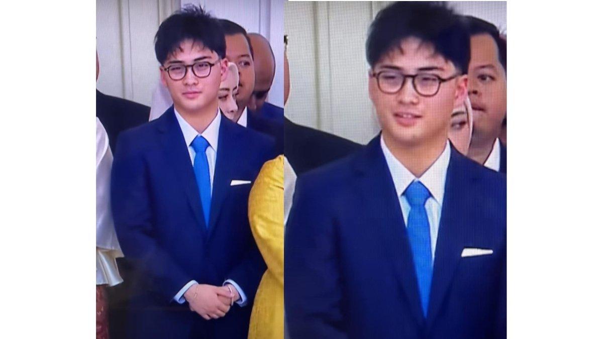 5 visual cucu Prabowo Subianto, Kyran Djiwandono di Istana Negara Tampil lugu dengan kacamata
