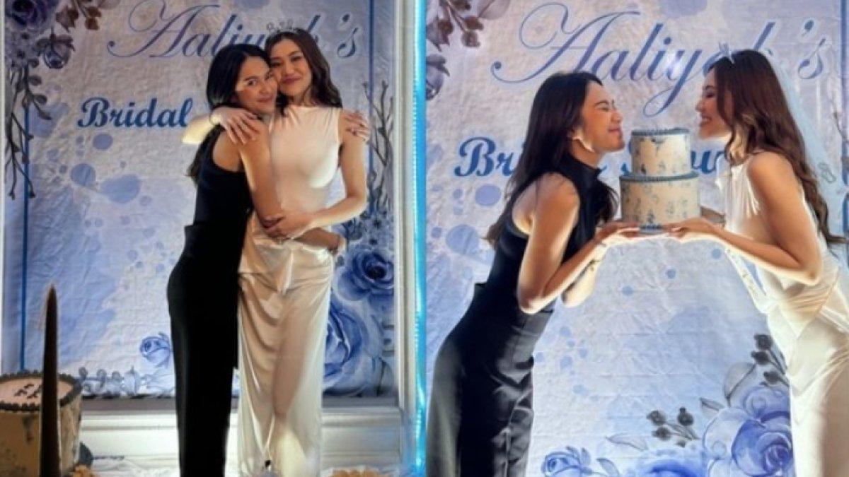 Aaliyah Massaid dapat kejutan bridal shower dari para sahabatnya