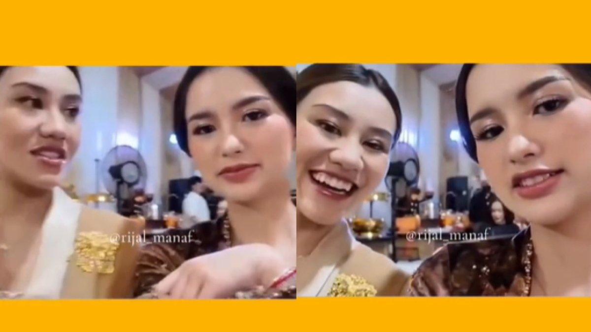Aaliyah Massaid takjub dengan kamera Azriel Hermansyah yang dipegang Sarah Menzel