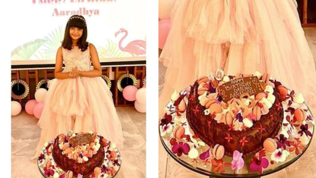 Aaradhya Bachchan dapat kue ulang tahun unik