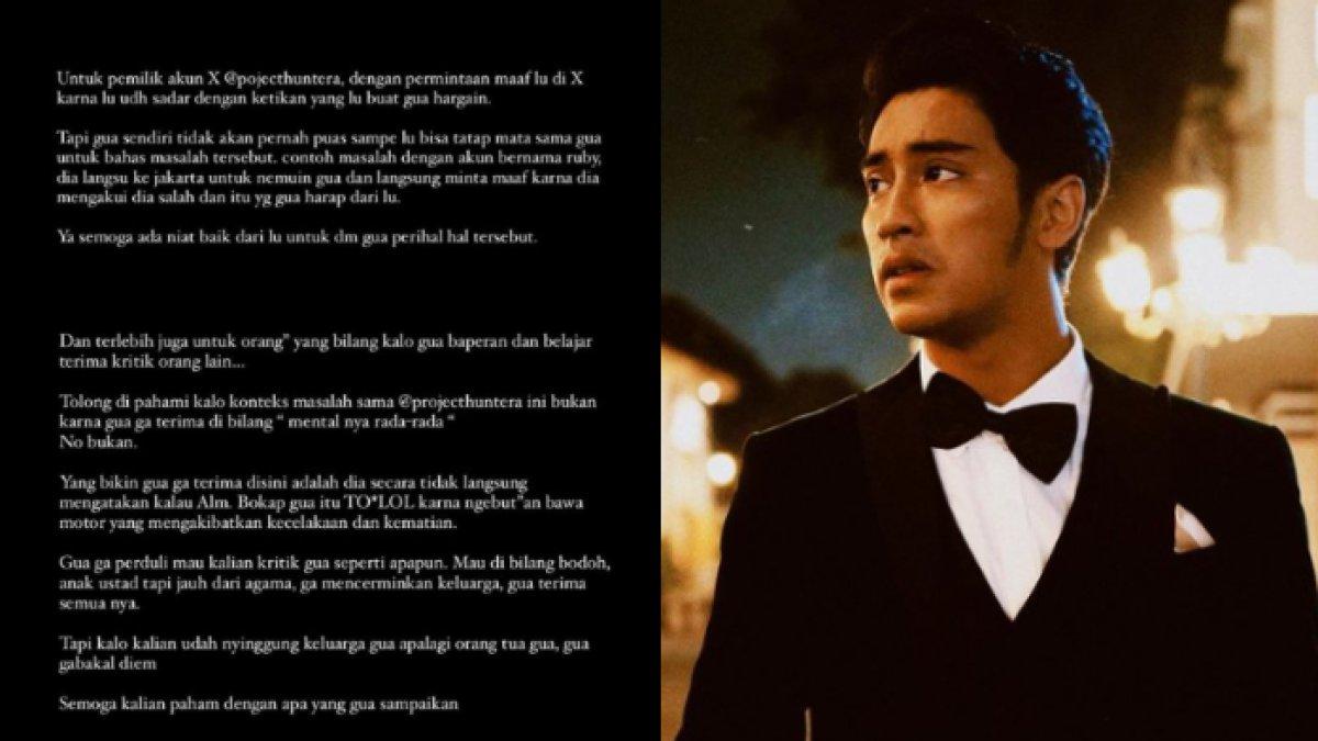 Abidzar bereaksi terkait cuitan akun X @ProjectHunterA