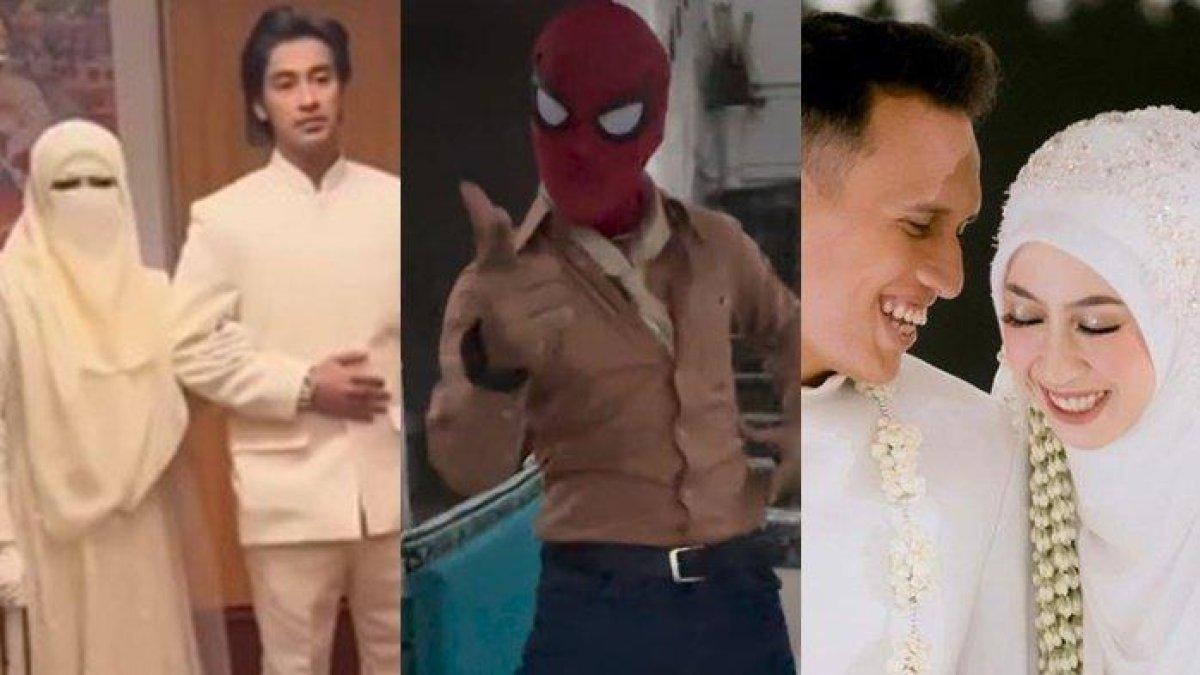Abidzar memakai topeng Spiderman demi hibur Umi Pipik agar tak kesepian ditinggal Adiba Khanza