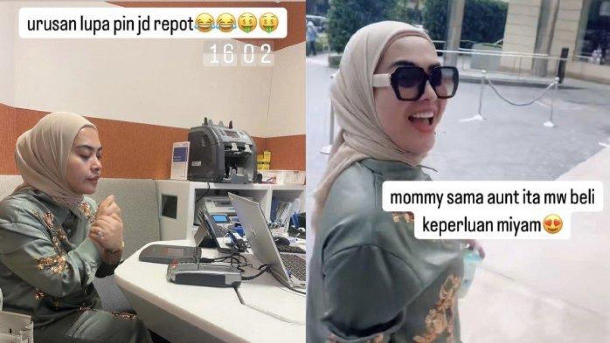 LUPA PIN - Adik Syahrini, Aisyahrani nyaris tak bisa bayar belanjaan di Singapura karen lupa pin ATM. Ia pun panik.