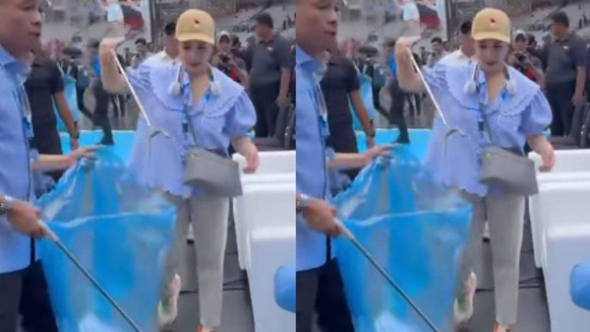 Aksi Nagita Slavina bersih-bersih sampah tuai pujian