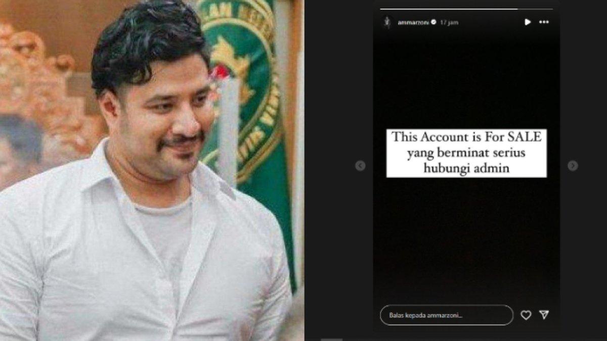 Akun Instagram Ammar Zoni mendadak dijual