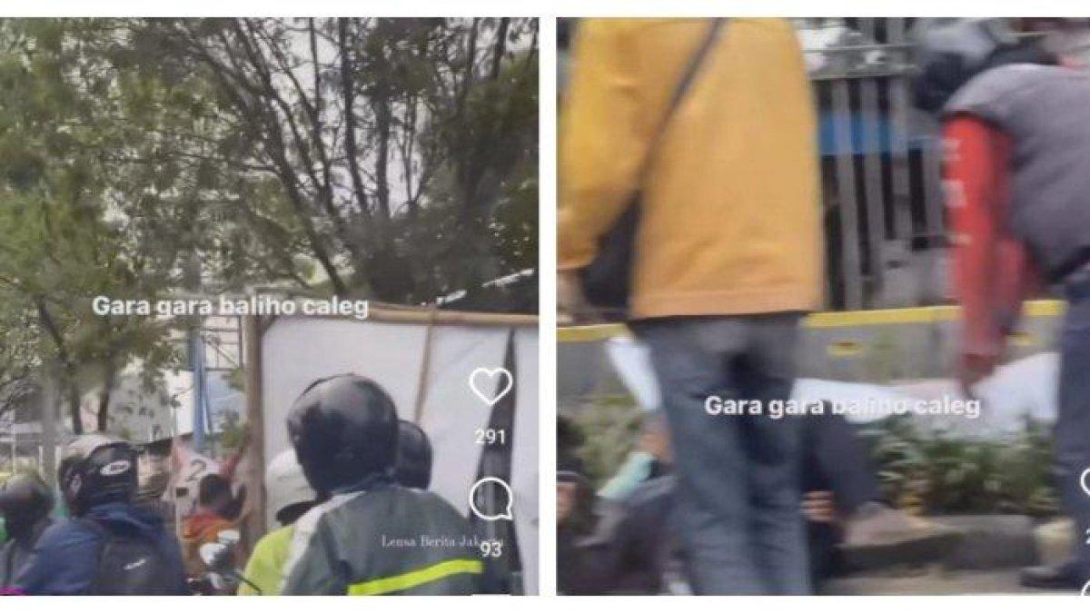Alat peraga kampanye (APK) yang dipasang serampangan kembali memakan korban, kali ini kecelakaan terjadi di Grogol, Jakarta Barat