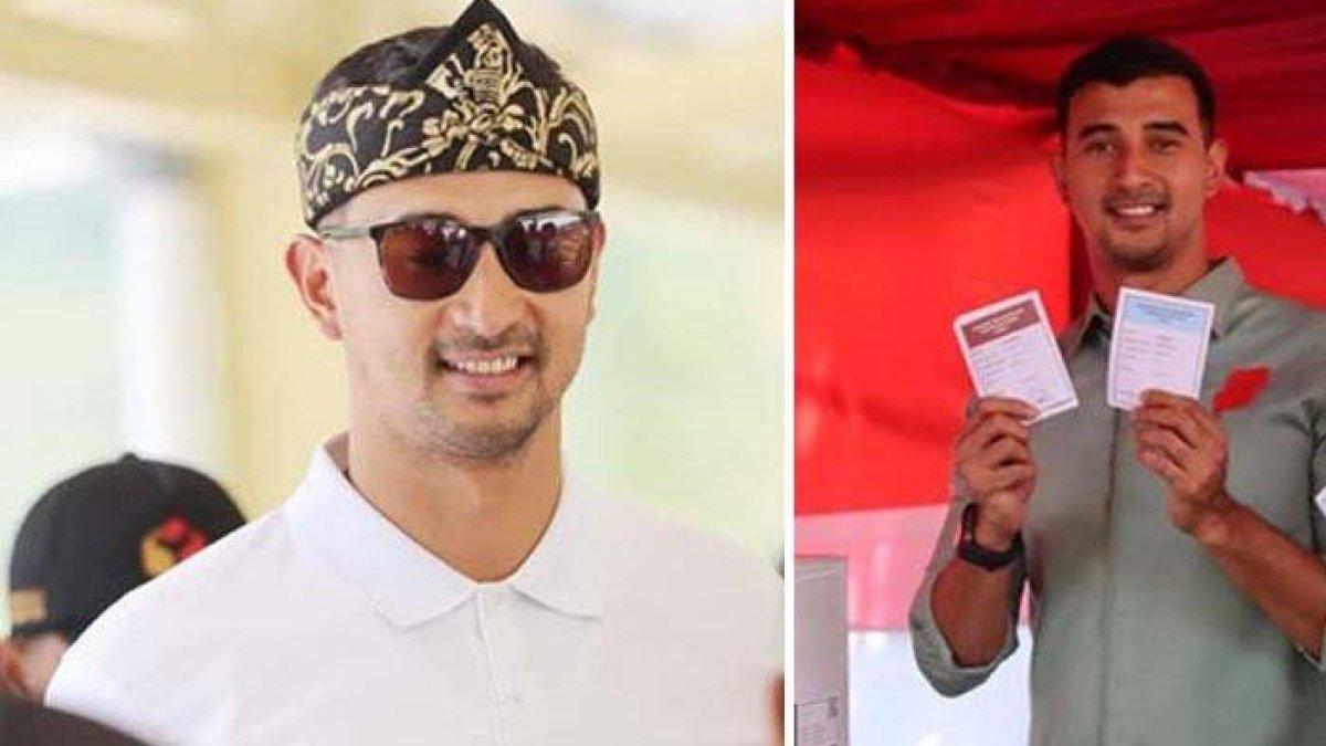 Ali Syakieb lakukan deklarasi kemenangan usai perolehan suaranya di Pilakda Kabuapetan Bandung bersama pasangannya Dadang Supriatna unggul quick count Lembaga Survei Indonesia (LSI).