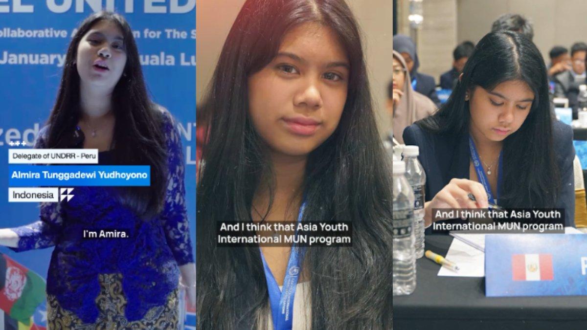 Almira Yudhoyono menjadi delegasi Indonesia yang berpartisipasi dalam konferensi Asia Youth International Model United Nation (AYIMUN) 2024