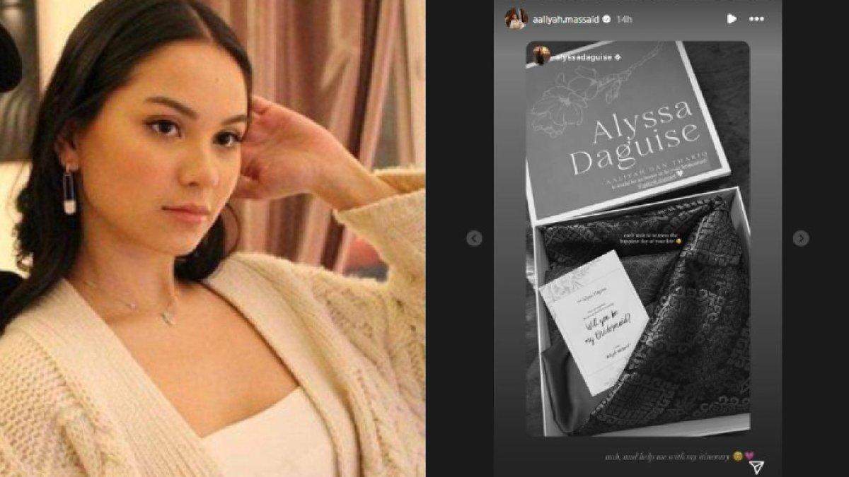 Alyssa Daguise dapat seragam bridesmaid dari Aaliyah Massaid.